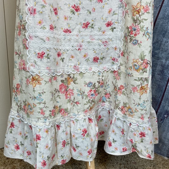 Vintage Jessica McClintock for GUNNE SAX Floral Print Prairie Dress SZ 9/10 - Picture 10 of 16